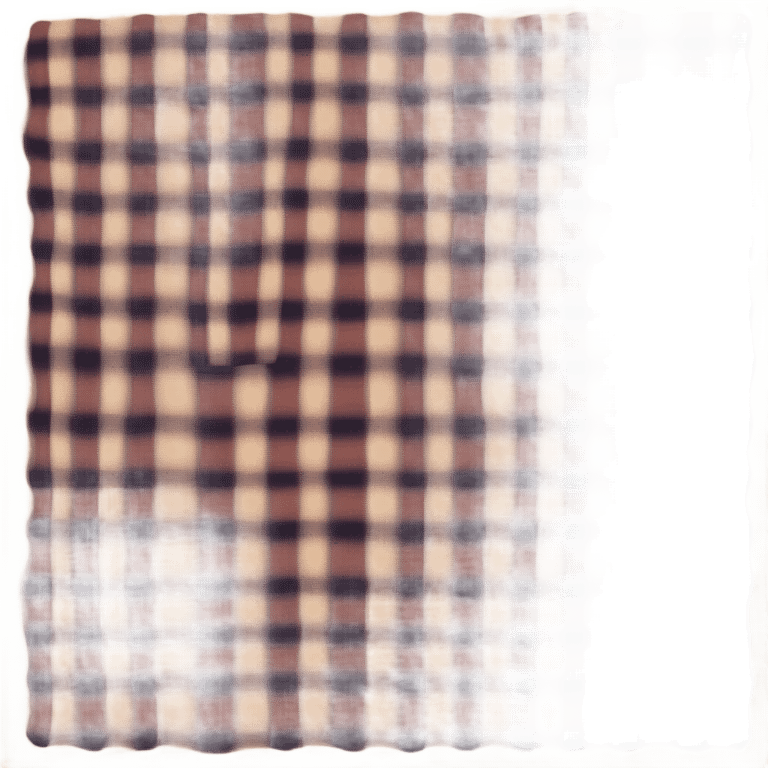 Plaid blanket emoji