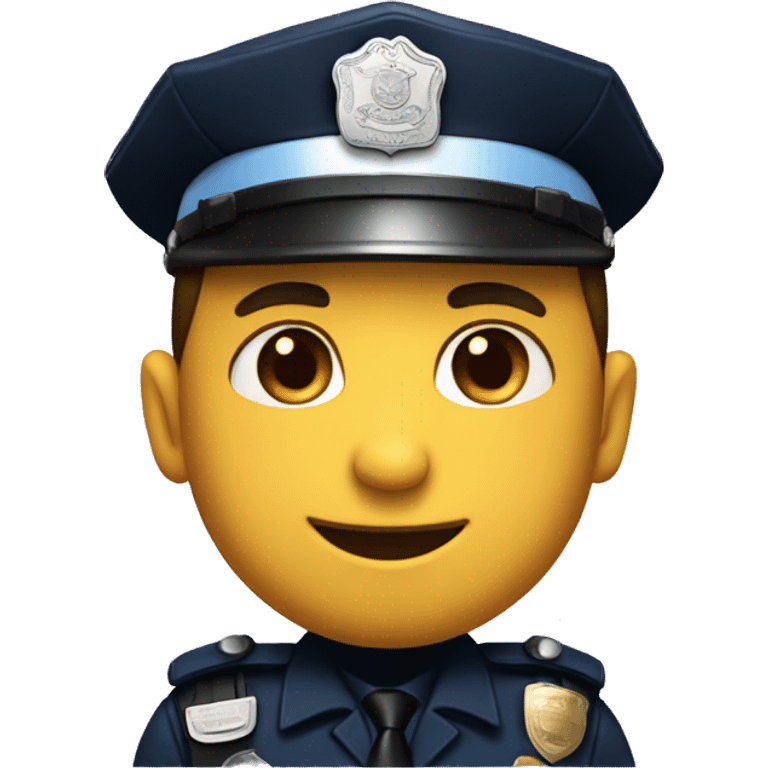 Cop smirking emoji