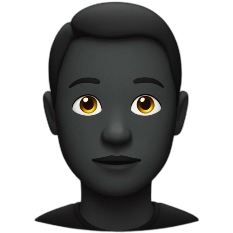 Humain noir sur une pieuvre emoji