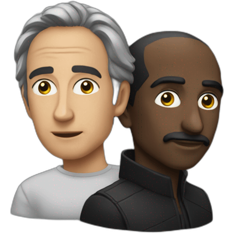 Zemmour et son ami noir emoji