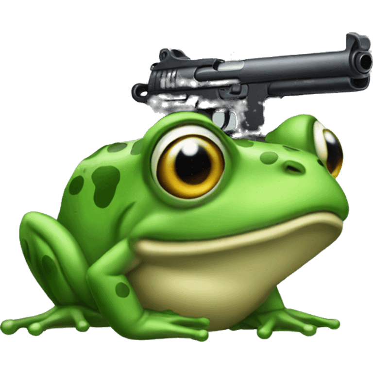 Frog gun emoji