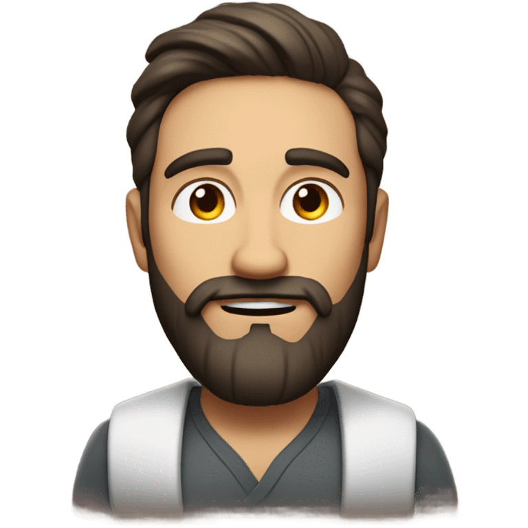 Brunette bearded hope dealer  emoji