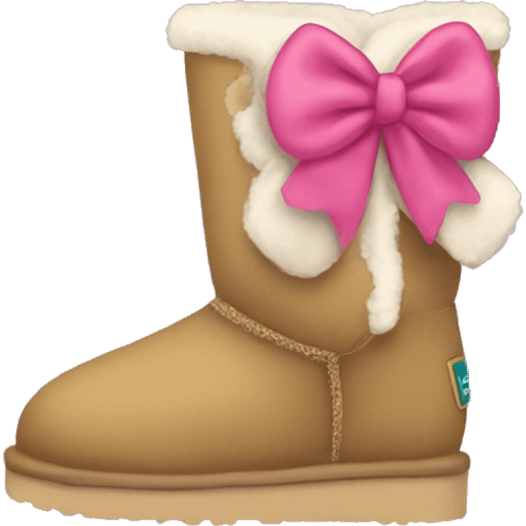 Uggs with bow emoji