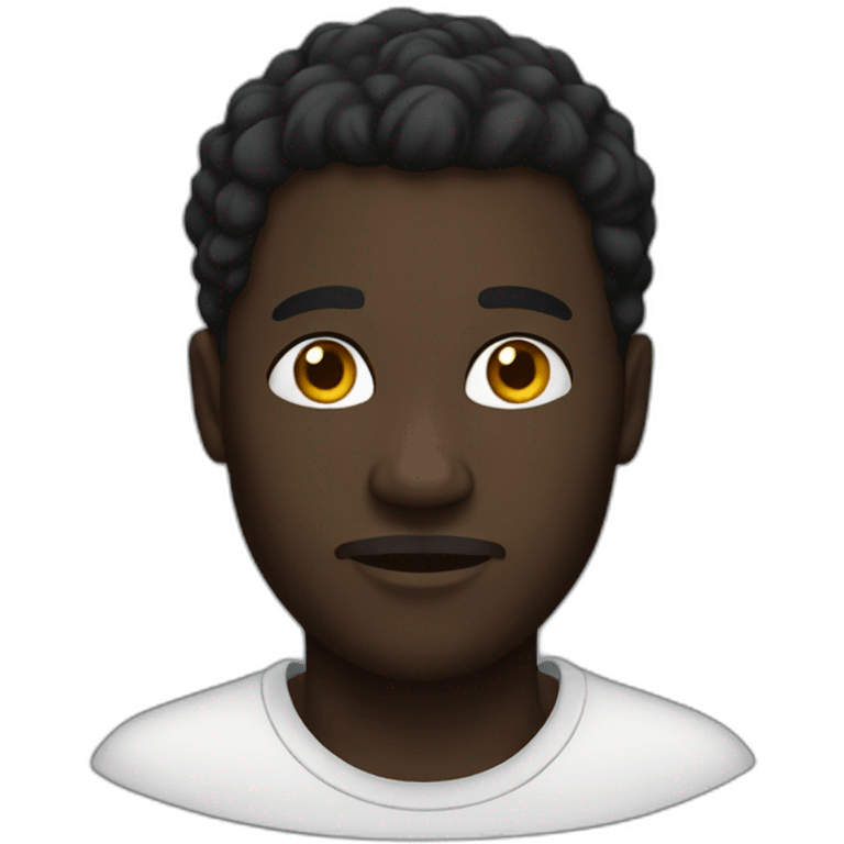 Dark Black Man emoji