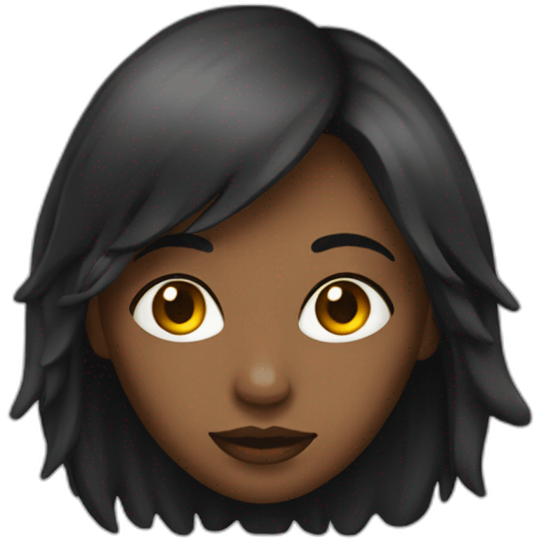 Fille noir emoji