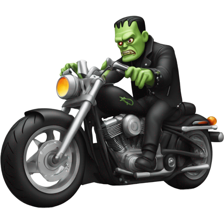 Frankenstein on a Harley emoji