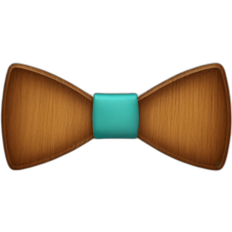 Wooden bow tie emoji