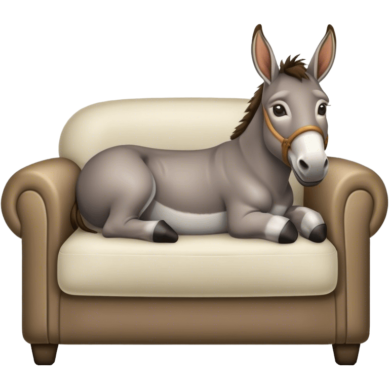 Donkey on sofa emoji