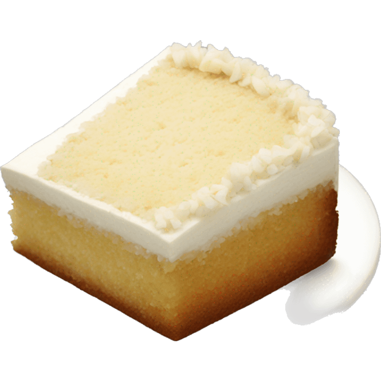 slice of a coconut cake emoji