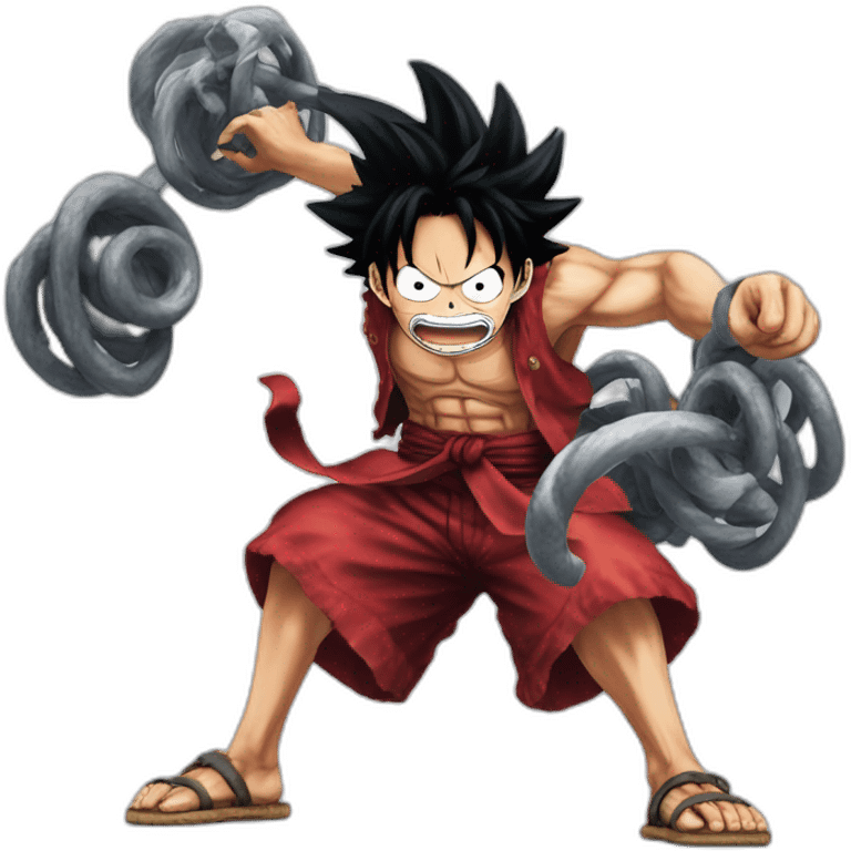 Luffy gear 5 vs kaido emoji