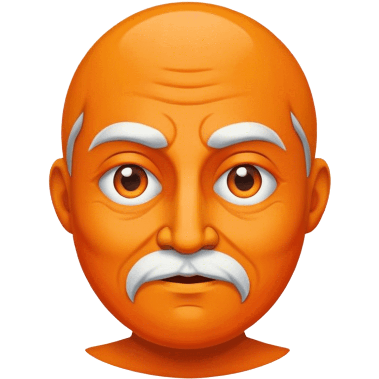 as an orange and wise emoji