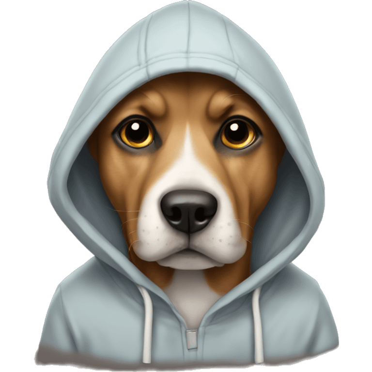 Dog with a hoodie  emoji