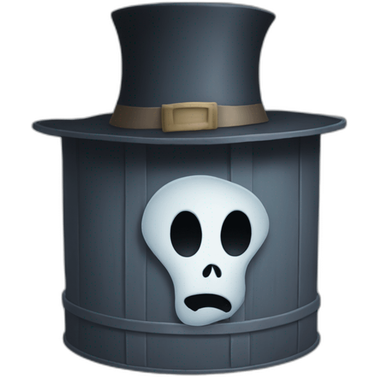 Hatbox-ghost emoji