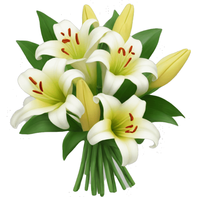 a bouquet of lillies  emoji