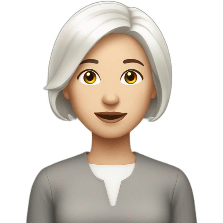 Baptisterian sister white short hair emoji