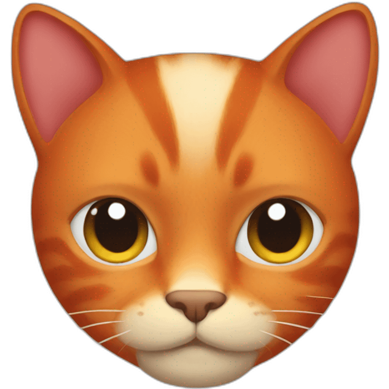 A red cat  emoji