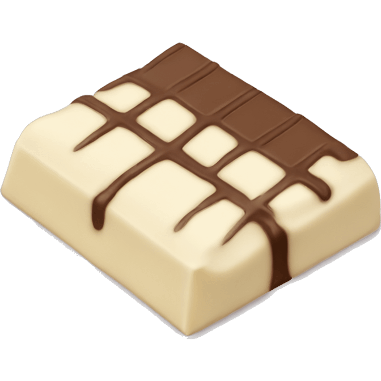 White chocolate bar emoji