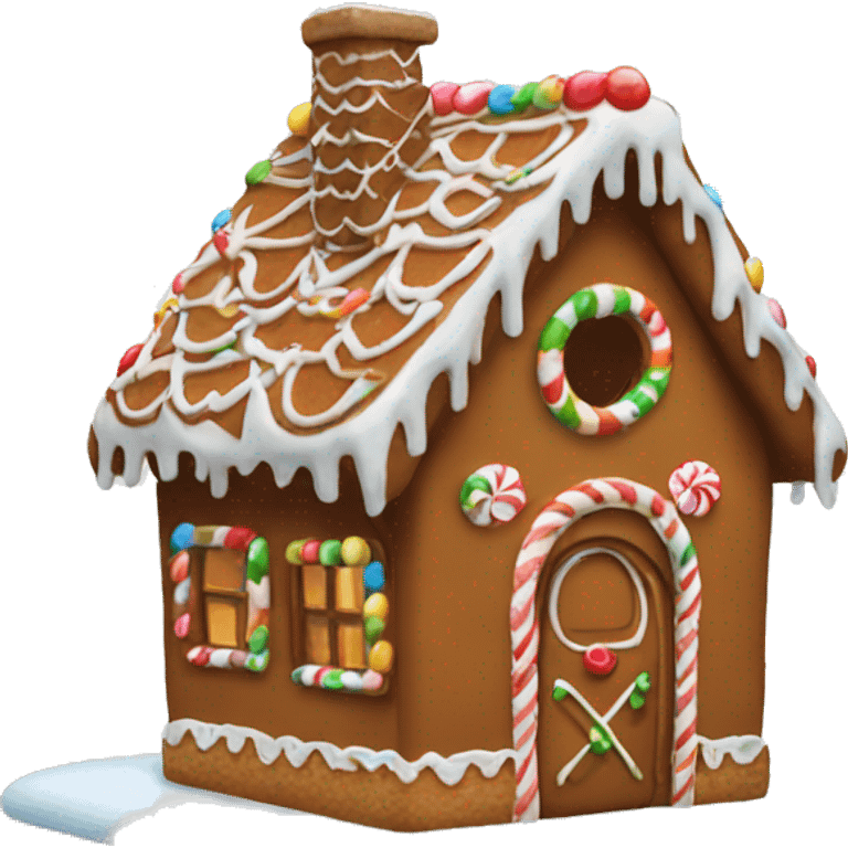 Gingerbread house emoji