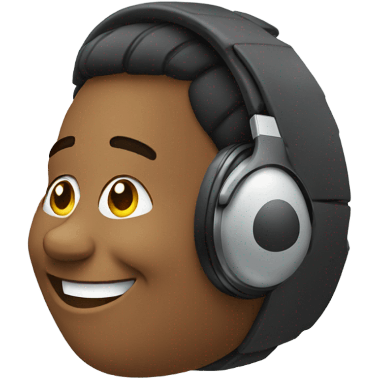 emoji with headphones  emoji