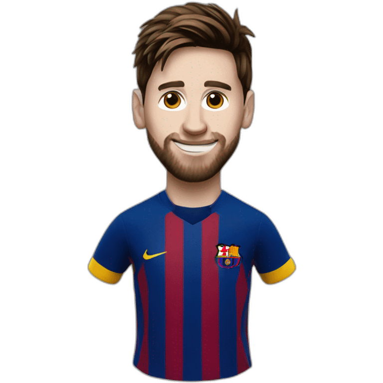 Messi avec 8 ballon d’or emoji