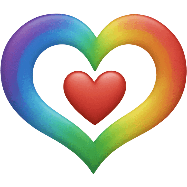 Rainbow heart emoji