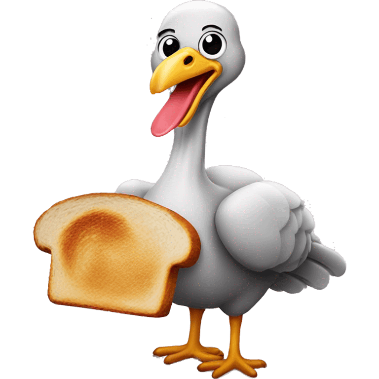 Turkey with Burnt toast and oyster emoji