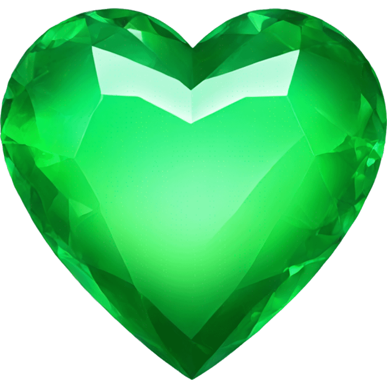 emerald green heart emoji