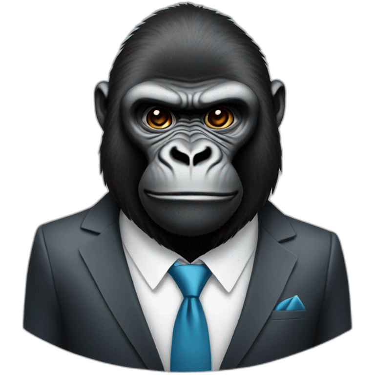 GORILLA WITH SUIT emoji