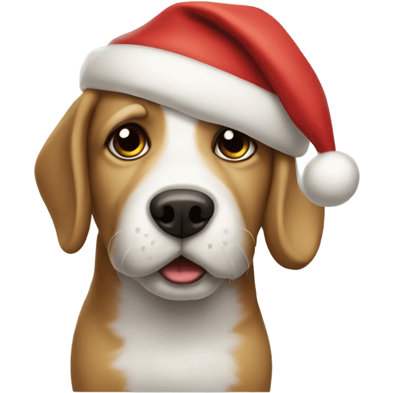 santa dog emoji