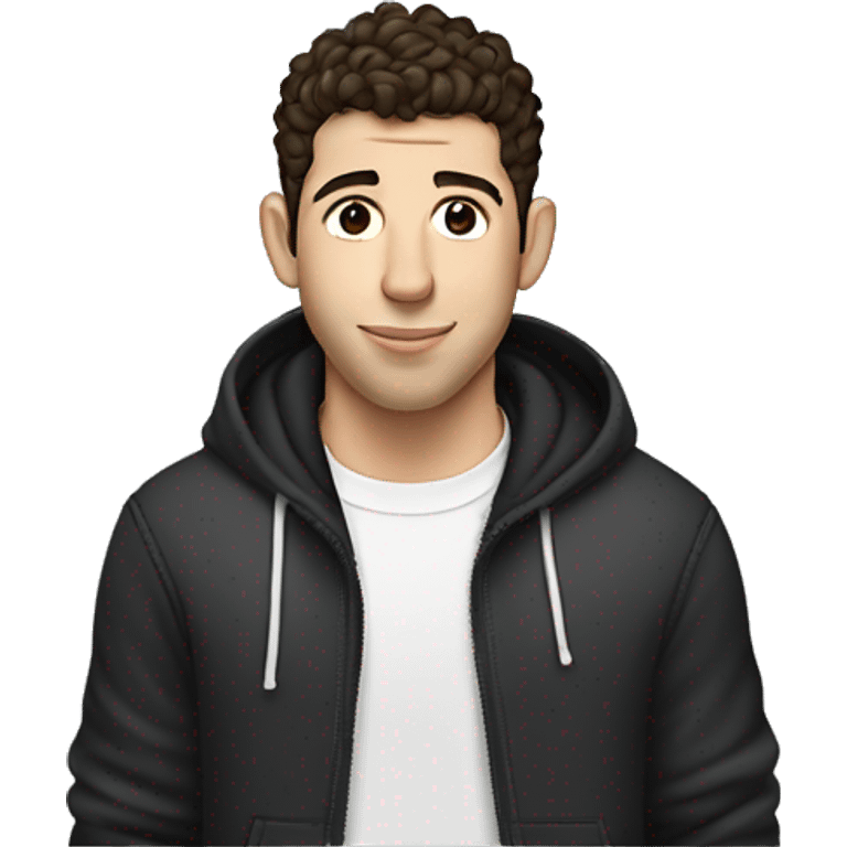 nick jonas wearing thick hoodie emoji