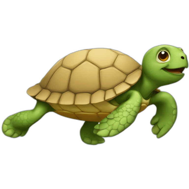 running turtle emoji