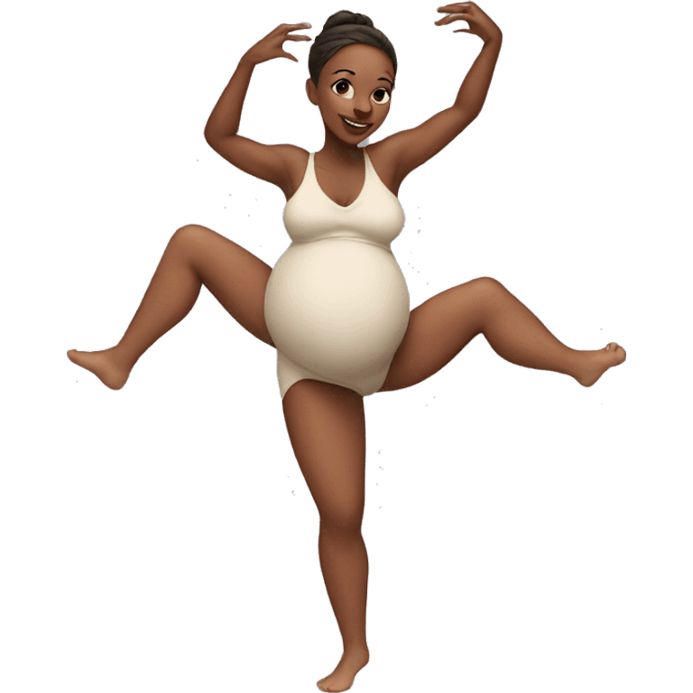 Pregnant dancer emoji