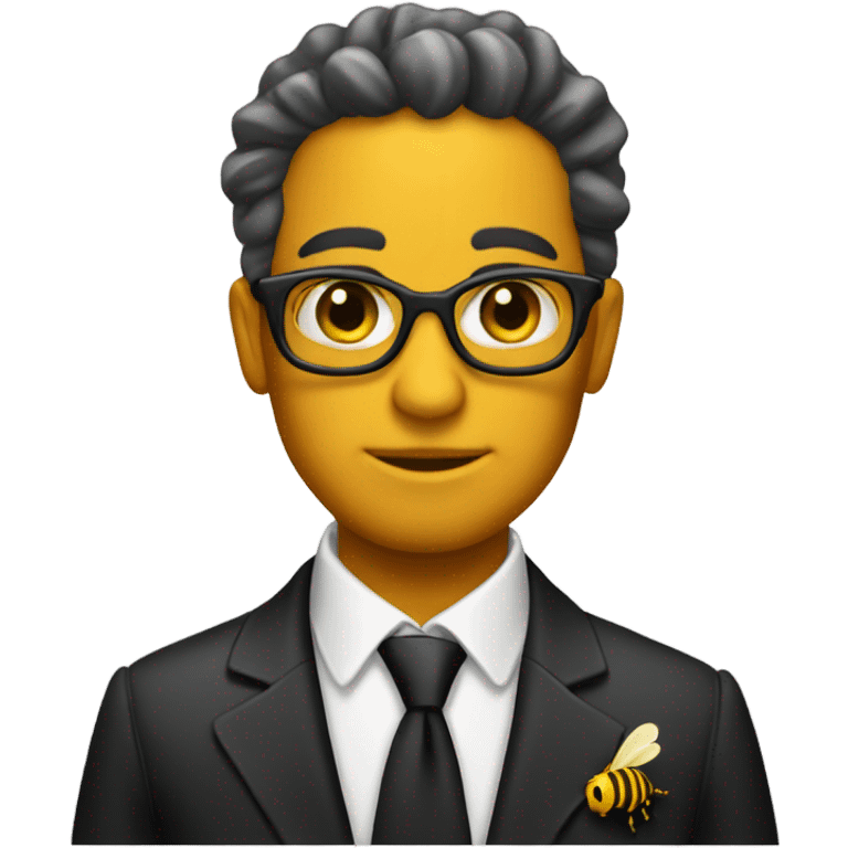 Beekeeper wearing a formal suit emoji