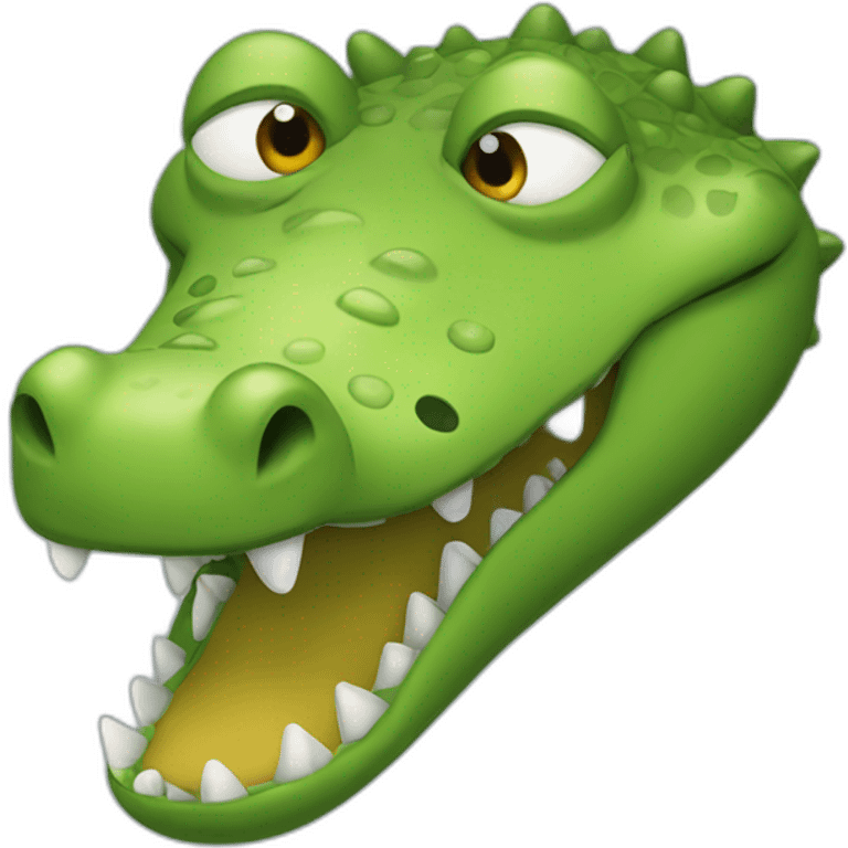 crocodile crasy emoji