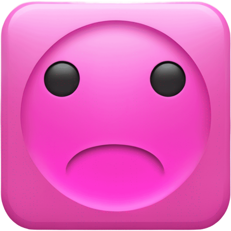 A bold, rounded, uppercase letter ‘P’ inside a square or circle with a solid pink background like the following emoji 🅿️ emoji