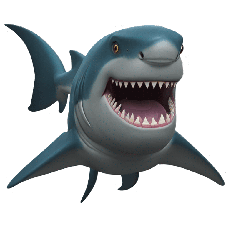 King Shark with feet and arms Suicide Squad emoji