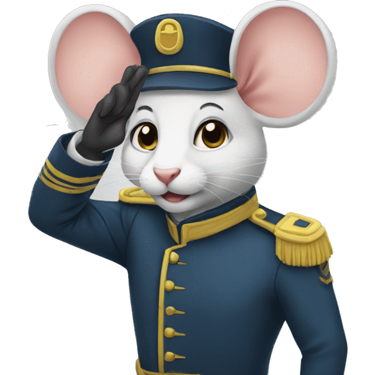 salute and mouse hybrid emoji