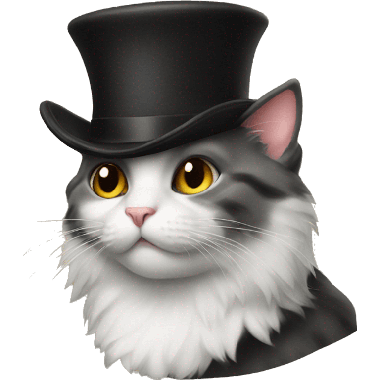 cat with tophat emoji