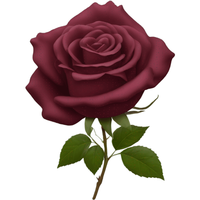 burgundy rose emoji