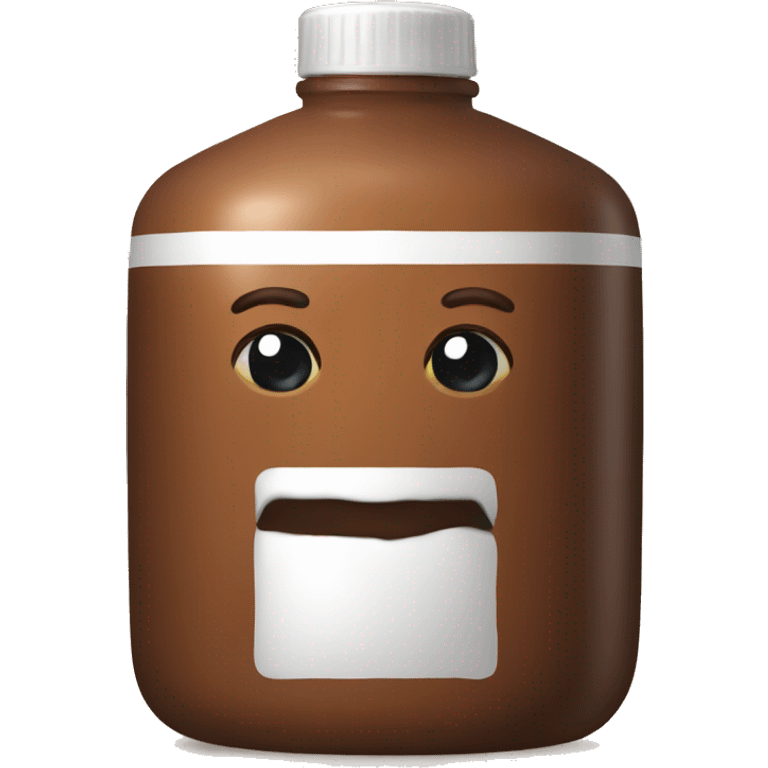 huge brown gel bottle emoji