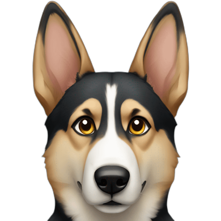 German Shepherd husky emoji