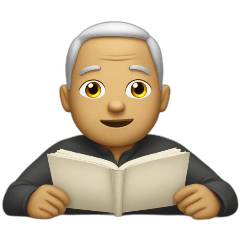 Titeuf en train de lire emoji