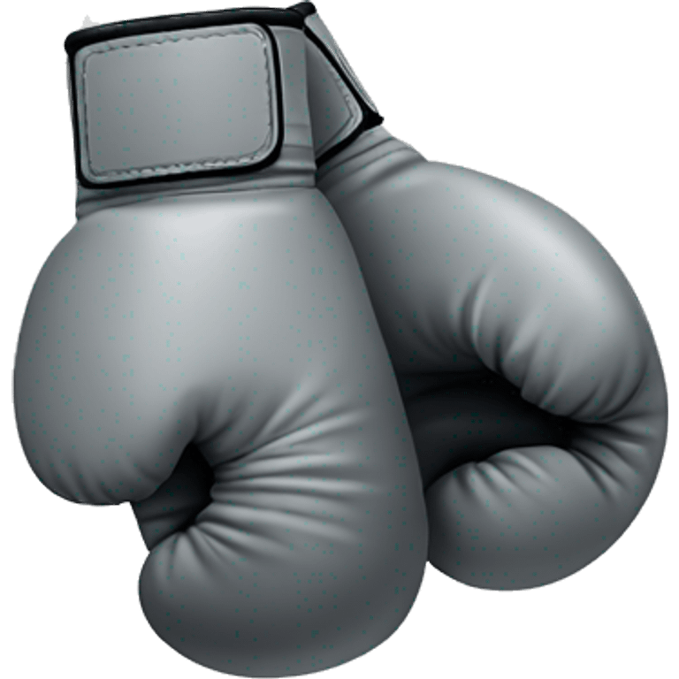 Gray boxing gloves emoji