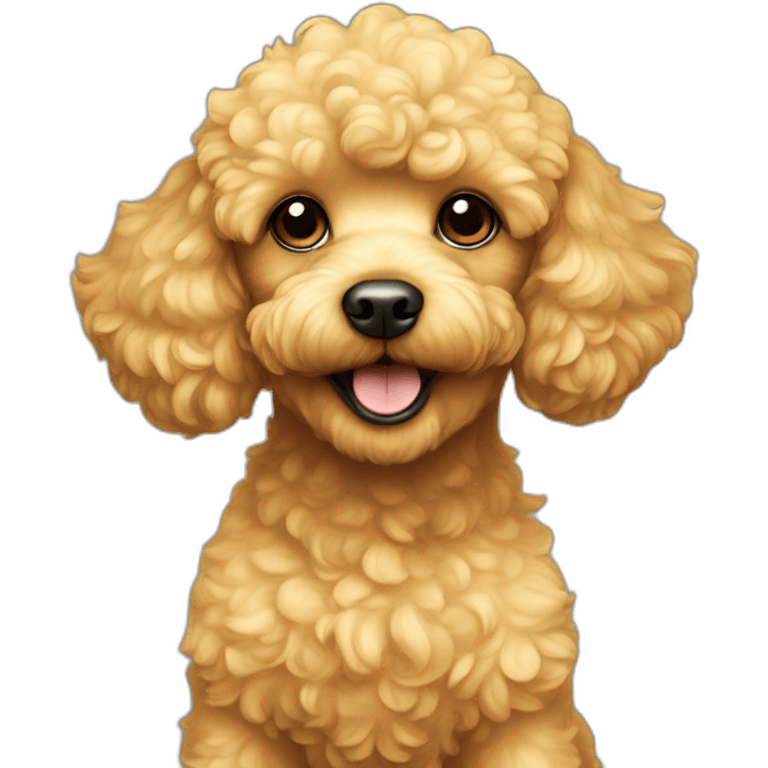 yellow puppy toy poodle emoji