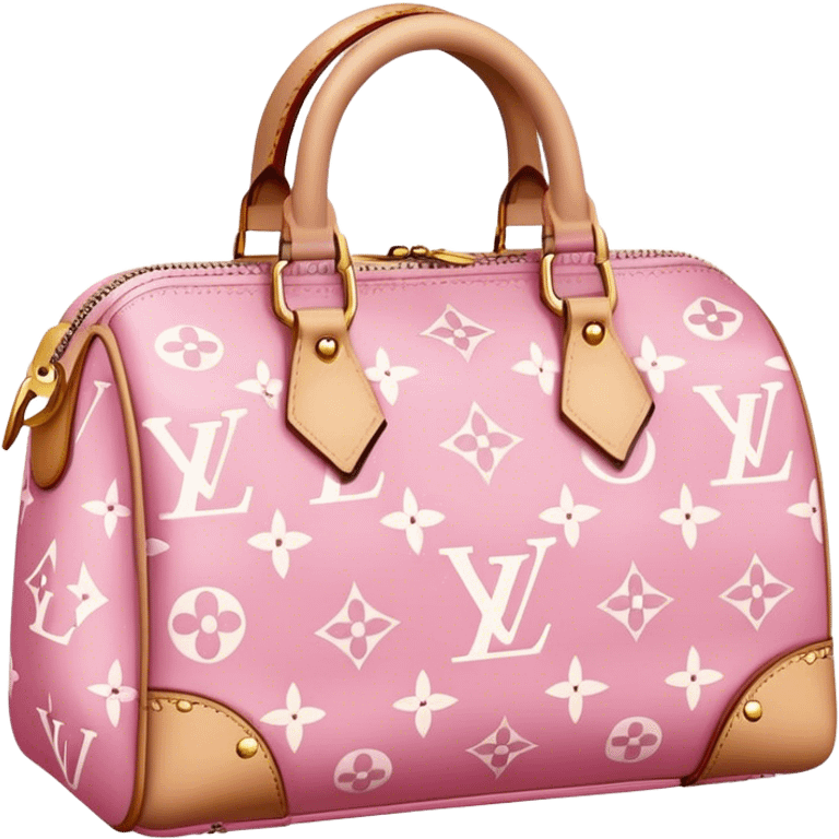 Louis Vuitton pink bag emoji