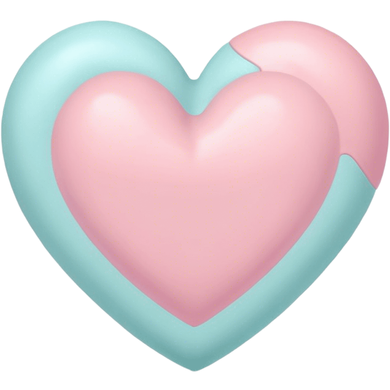 Pastel heart emoji