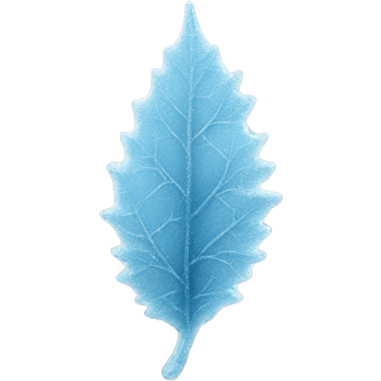 Frost on a leaf emoji