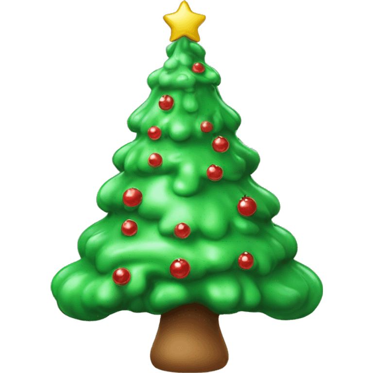 ￼ slime covered Christmas tree emoji