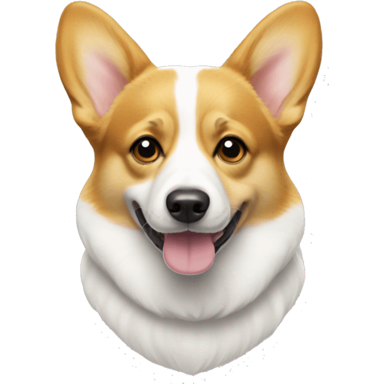 corgi white and yellow emoji