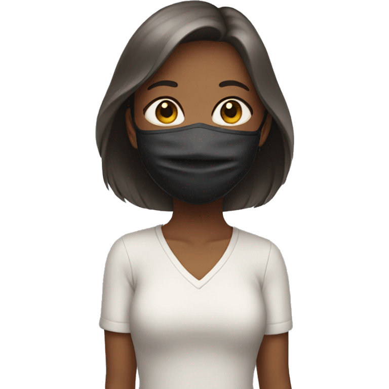 girl wearing mask emoji